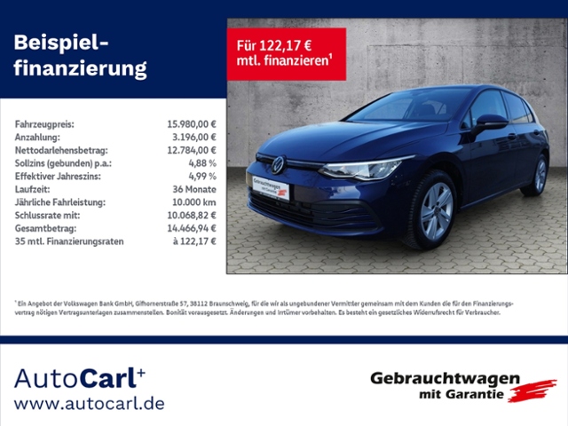 Golf VIII Life 1.5 TSI NAV/Travel/SHZ/Park/ACC K