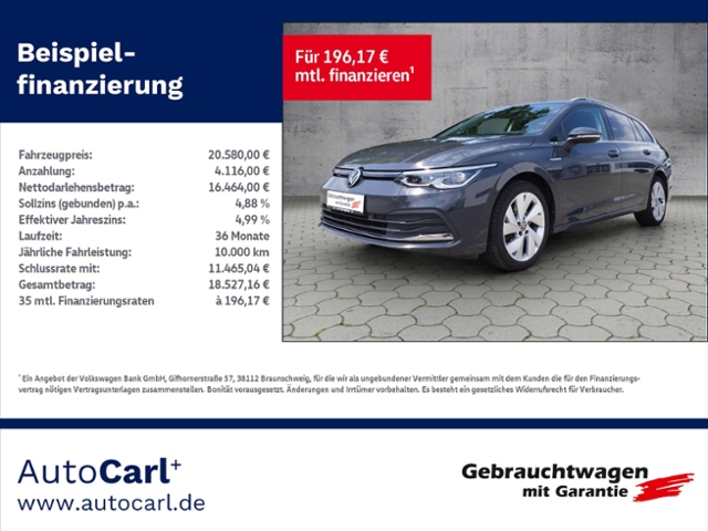 Golf VIII Variant Style 2.0TDI DSG/Navi/RFK/SHZ/