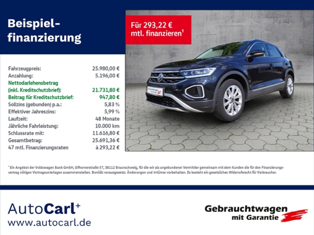 T-Roc Style 1.5 TSI DSG Business/IQ-Drive KLIMA 