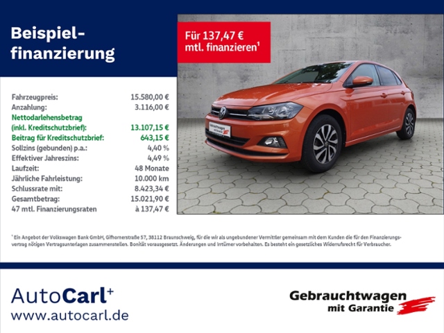Polo Active 1.0 NAV/SHZ/2-Zonen KLIMA NAVI ALU