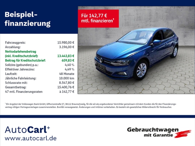 Polo Comfortline 1.0 TSI SHZ/TEL KLIMA ALU