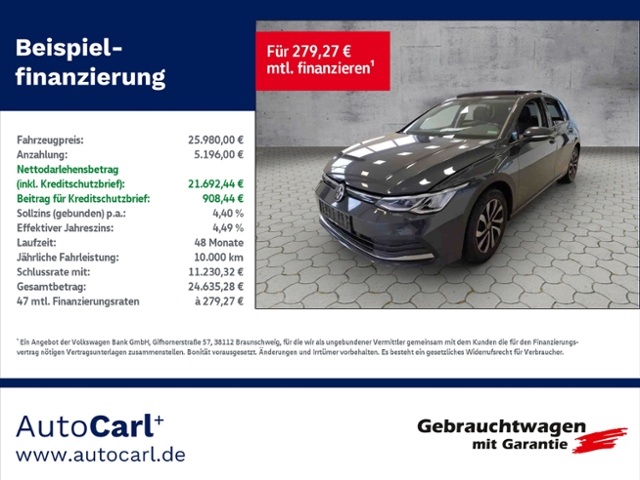 Golf VIII Active 2.0 TDI DSG NAV/ACC/PANO KLIMA 