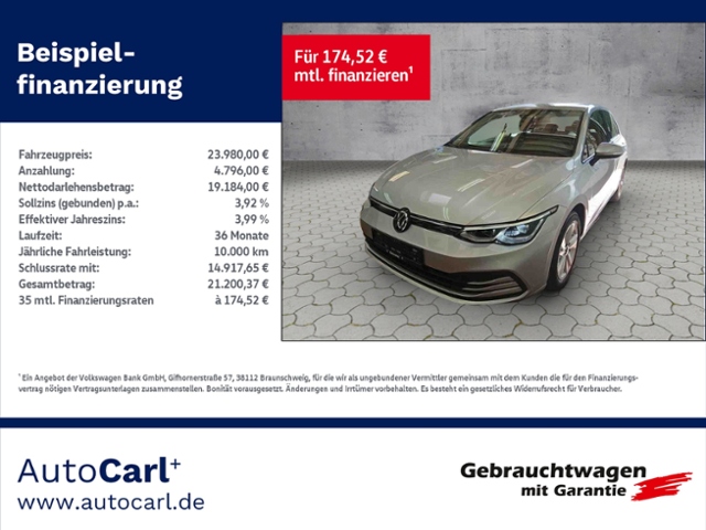 Golf VIII Life 1.5 TSI BusinessPrem./LED+ KLIMA 