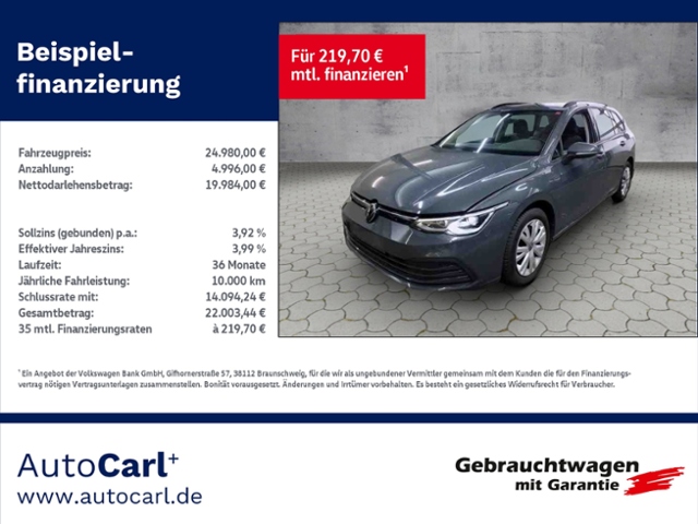 Golf VIII Variant Life 1.5 eTSI DSG LED+/NAV/SHZ