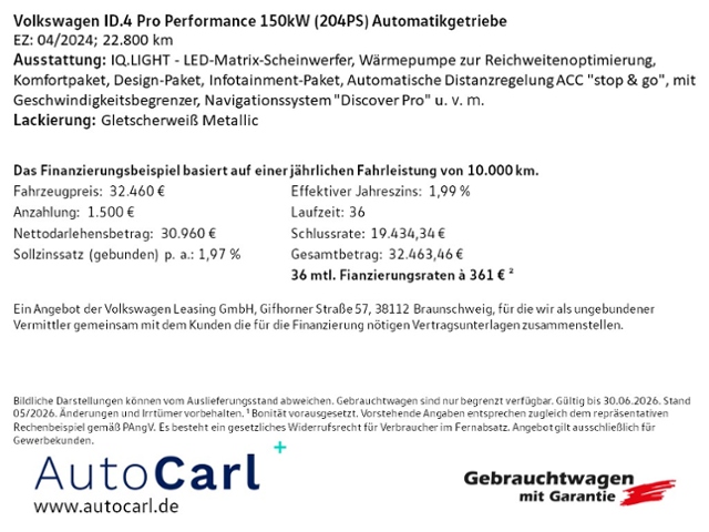 ID.4 Pro Performance 82kWh STH/WP/MATRIX