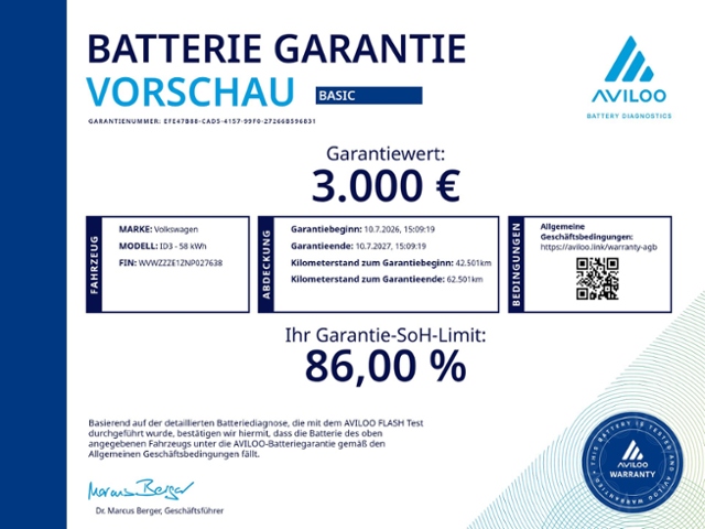 ID.3 Pro 62kWh STH/AHK/KEYLESS