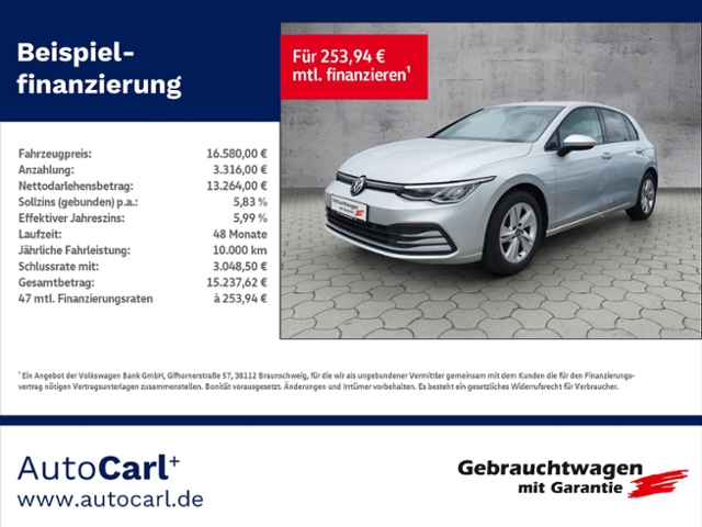 Golf VIII Life 1.5 TSI NAV/L+S/ACC/SHZ/LED KLIMA