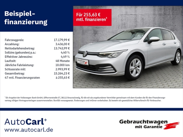Golf VIII Life 1.5 TSI NAV/SHZ/DAB+/ACC/LED KLIM