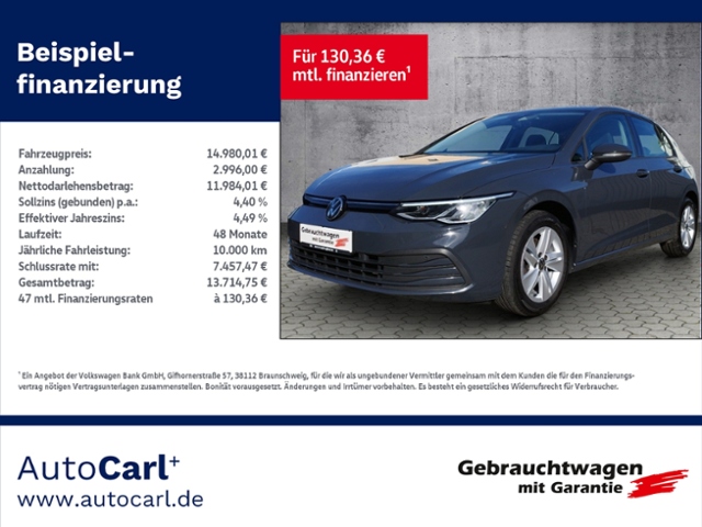 Golf VIII Life 1.0 TSI NAV/L+S/SHZ/Light/LED KLI