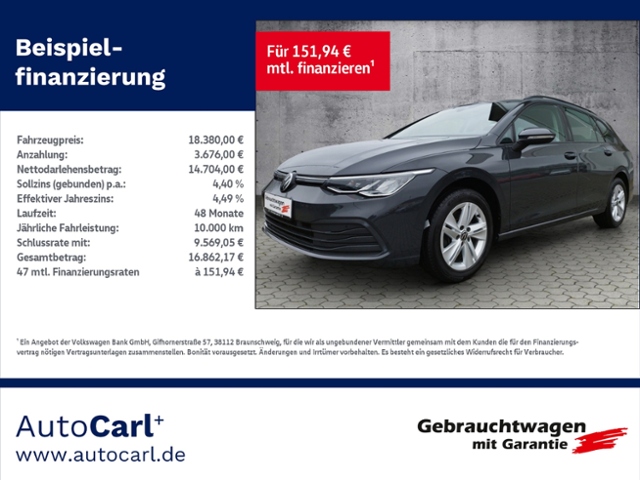 Golf VIII Variant Life 2.0 TDI DSG AHK/ACC/L+S/S