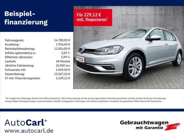 Golf VII Comfortline 1.0TSI SHZ PDC KLIMA ALU