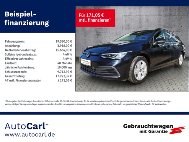 Golf VIII Variant Life 2.0 TDI DSG NAV/ACC/SHZ/3