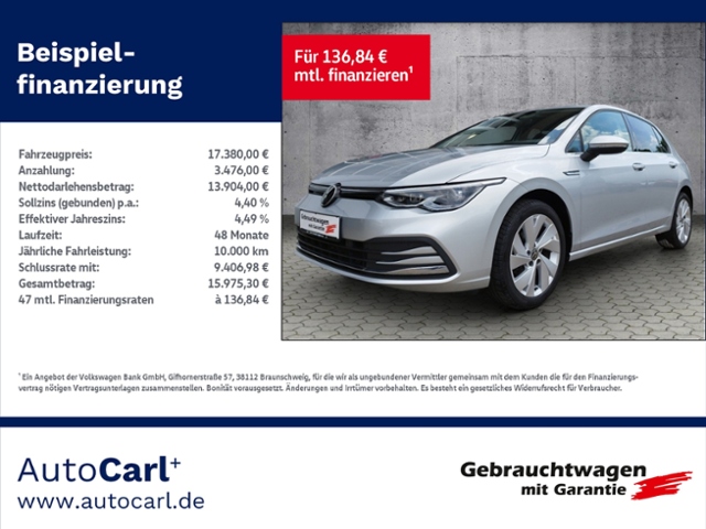 Golf VIII Style 1.5 TSI BusinessPre./L+S/NAV/SHZ
