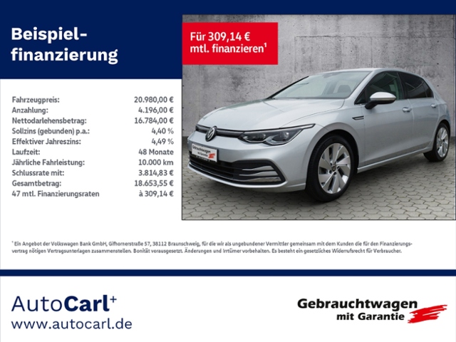 Golf VIII Style 1.5 eTSI DSG BusinessPre./NAV/SH