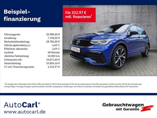 Tiguan R-Line 2.0 TDI DSG 4Motion Black/IQ-Light