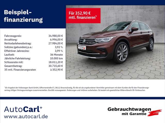 Tiguan Elegance 2.0 TDI 4Motion DSG KLIMA LED NA