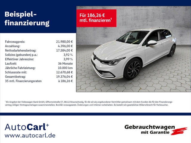 Golf VIII Life 1.0 eTSI DSG IQ.DRIVE/NAV/SHZ KLI