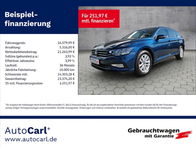 Passat Variant Business 2.0TDI DSG Navi/Carplay/