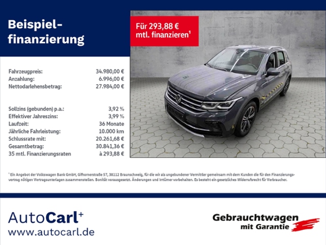Tiguan Elegance 2.0 TSI 4Motion DSG NAV KLIMA LE