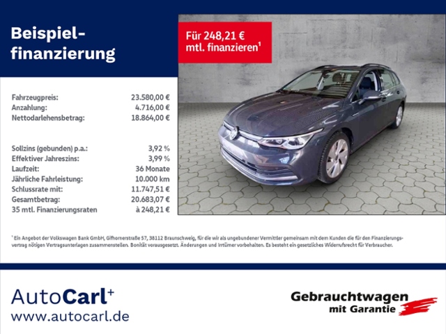 Golf VIII Variant Style 1.5 eTSI DSG PANO/HUD KL