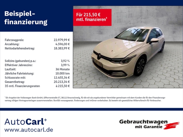 Golf VIII Active 1.5 TSI STH/NAV/ACC KLIMA LED N