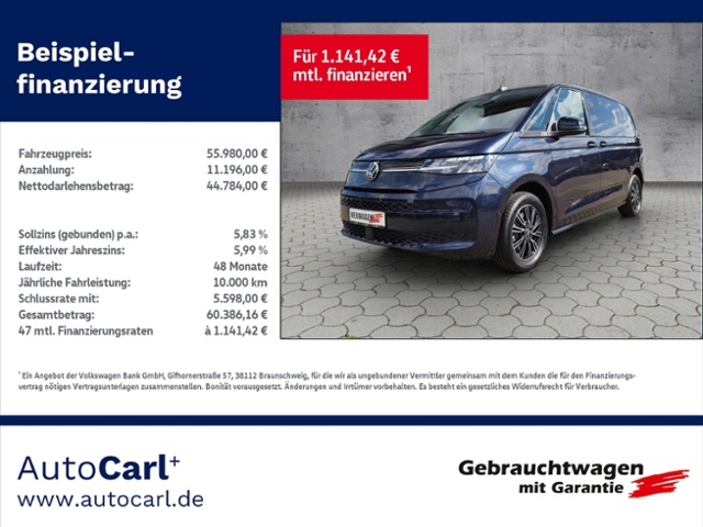 T7 Multivan Life Motor: 2,0 l TDI SCR 110 kW Get