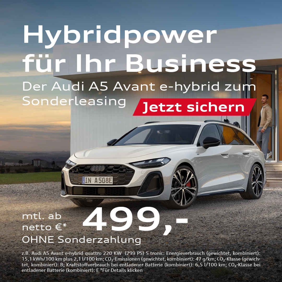 BEITRAG Audi A5 e-Hybrid Gewerbe
