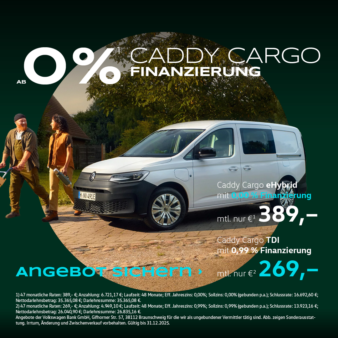 BEITRAGSBILD CADDY CARGO ZINS